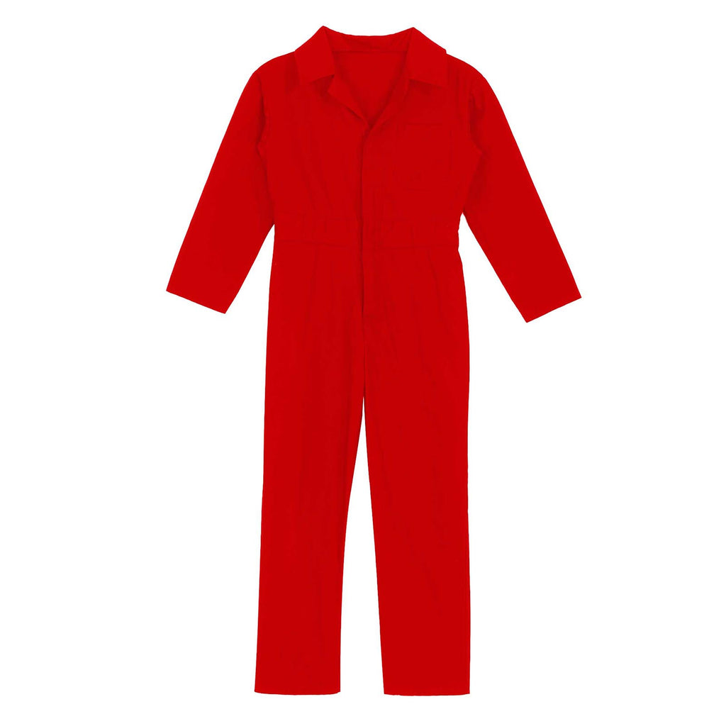 Boys Coverall Costume Mechanic Jumpsuit Flightsuit Boiler Suit Long Sleeve Cargo Overalls for Theme Party halloween Cosplay