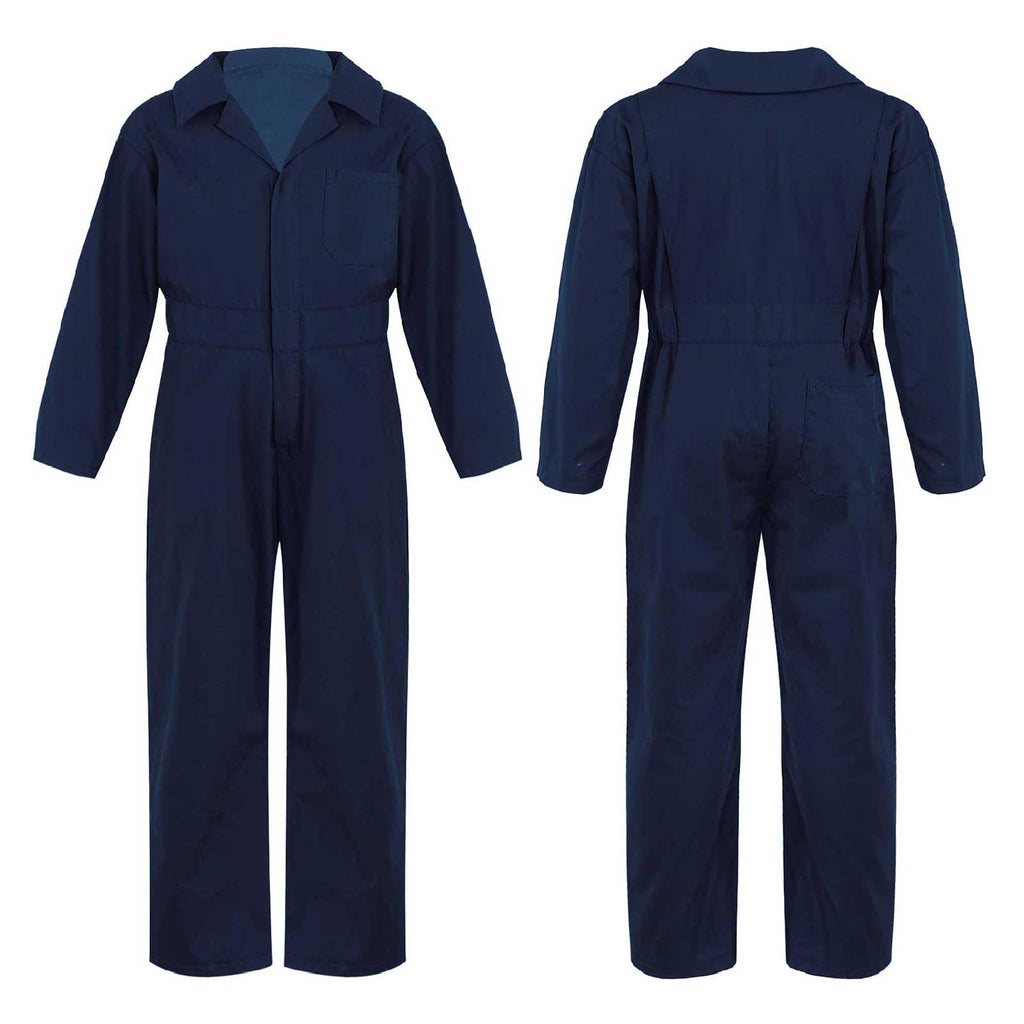 Boys Coverall Costume Mechanic Jumpsuit Flightsuit Boiler Suit Long Sleeve Cargo Overalls for Theme Party halloween Cosplay
