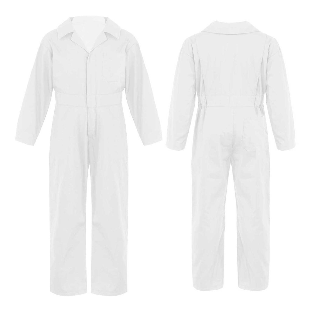 Boys Coverall Costume Mechanic Jumpsuit Flightsuit Boiler Suit Long Sleeve Cargo Overalls for Theme Party halloween Cosplay