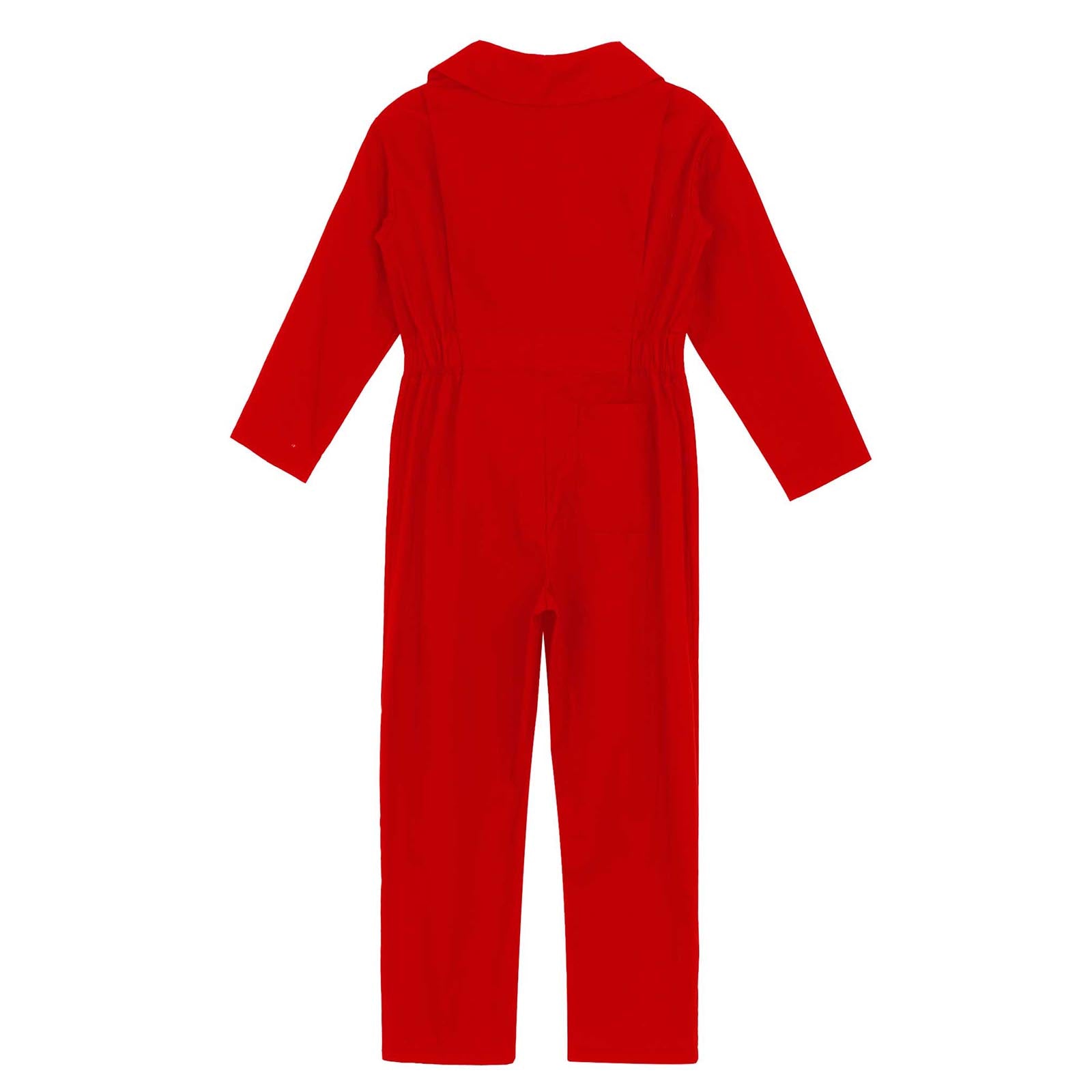 Boys Coverall Costume Mechanic Jumpsuit Flightsuit Boiler Suit Long Sleeve Cargo Overalls for Theme Party halloween Cosplay