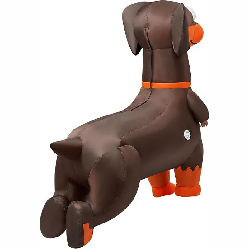 Adult Halloween inflatable costume Dachshund full body inflatable costume suitable for Halloween animal cosplay theme party