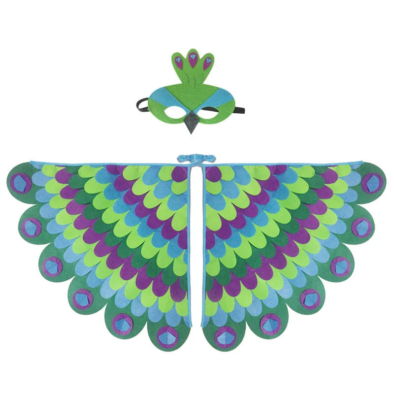 Halloween Costume for Kids Owl Bird Wing with Mask Haloween Costume Boy Girls Fancy Animal Outfit Night Toddler New Gifts Child