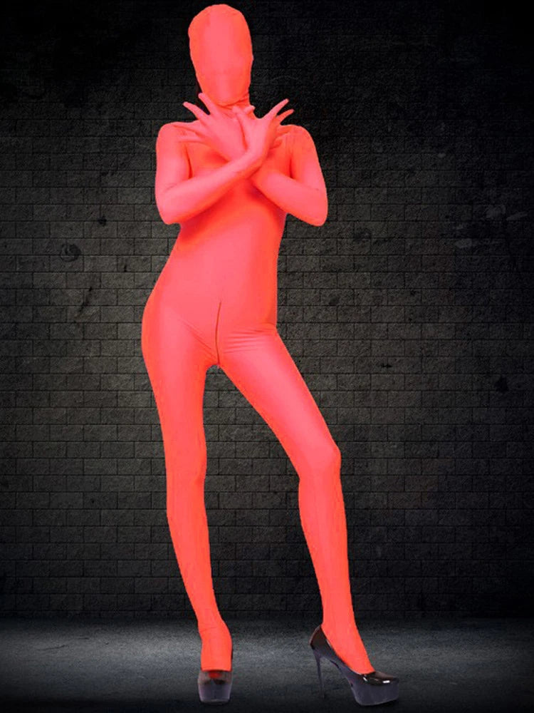 Cosplay Costume Jumpsuit Sexy Adult Woman Disguise Full Body Bodysuit High Elastic Spandex Shapewear Zentai Women Tights Outfits