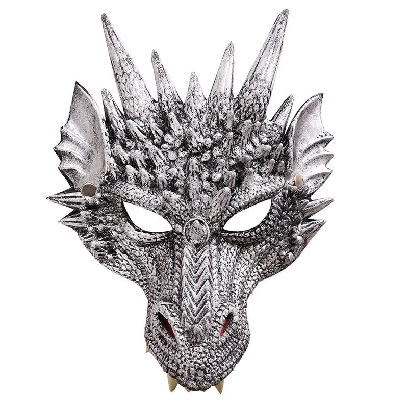 2025 Halloween Dragon Mask PU Foaming 3D Animal Dragon Halloween Carnival Party Cosplay Dragon Scary Mask Monster Mask