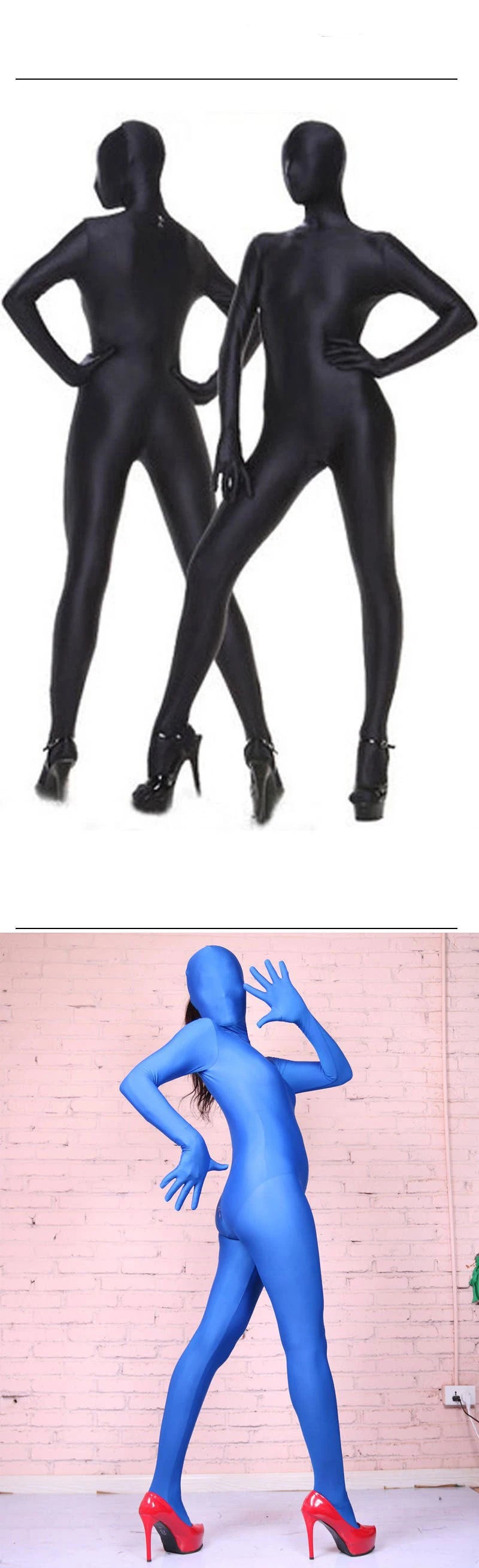 Cosplay Costume Jumpsuit Sexy Adult Woman Disguise Full Body Bodysuit High Elastic Spandex Shapewear Zentai Women Tights Outfits