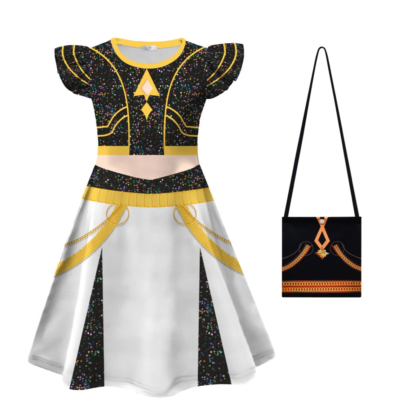 Anime Movie Kpop Rumi Demon Hunter Zoe Dress Up Huntrix Mira Cosplay Flying Sleeve Dress Girls Kids Halloween Party Costume