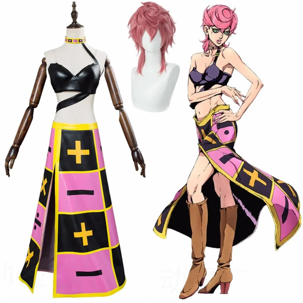 Anime Trish Una Cosplay Spice Girl Costume Wig Woman Christmas Halloween Party Clothing