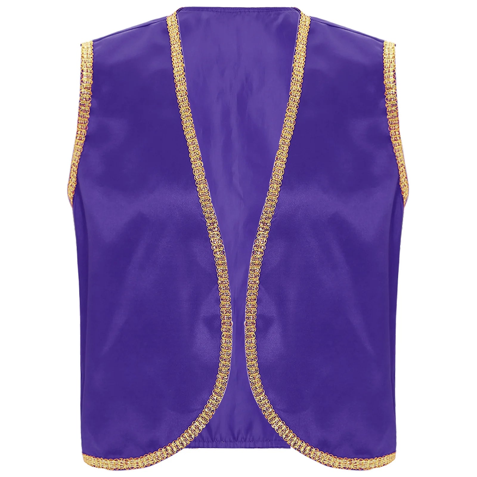 Fantasy Myth Prince Aladin Costume for Adults Sleeveless Waistcoat And Pants Stage Outfit for Halloween Themed Parties Cosplay