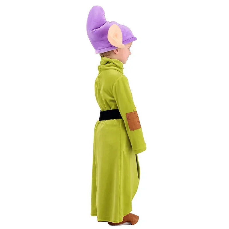 A Halloween Costume Boys Toddler Snow White Friend Cosplay Dopey Costume For Kids