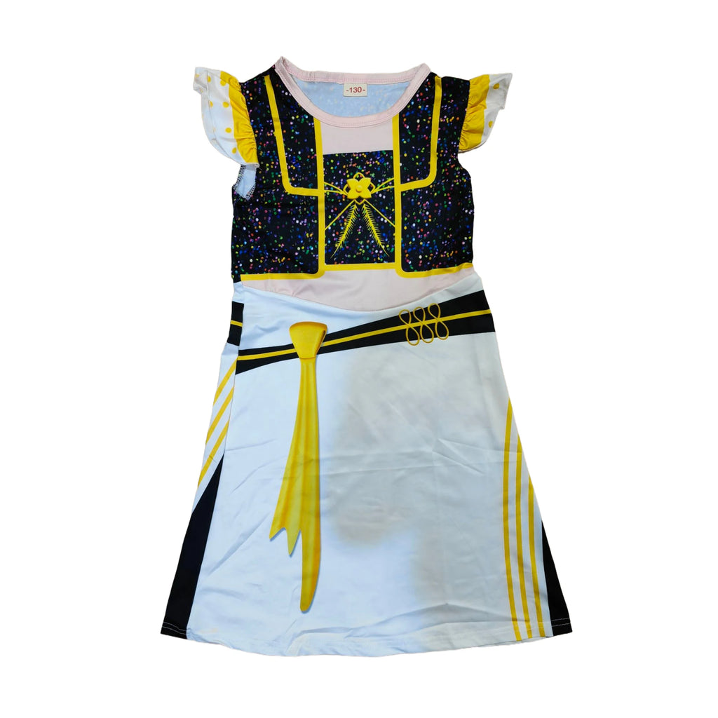 Anime Movie Kpop Rumi Demon Hunter Zoe Dress Up Huntrix Mira Cosplay Flying Sleeve Dress Girls Kids Halloween Party Costume