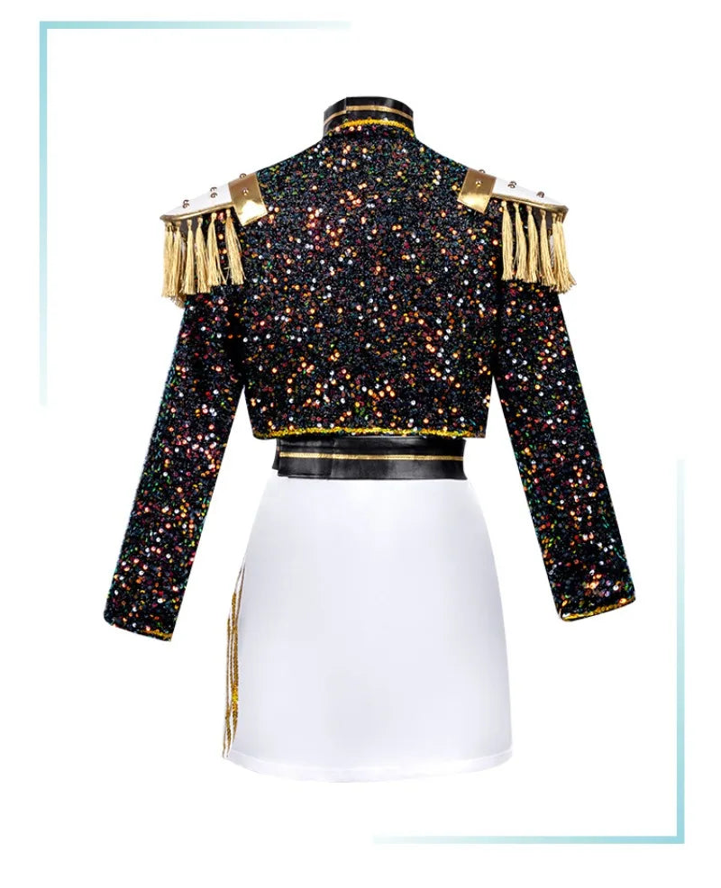 Demon Hunter Cosplay Costume Girls Group Mira Rumi Zoey Kpop Singers Anime Performance Cos Outfits Stage Shows Halloween Party