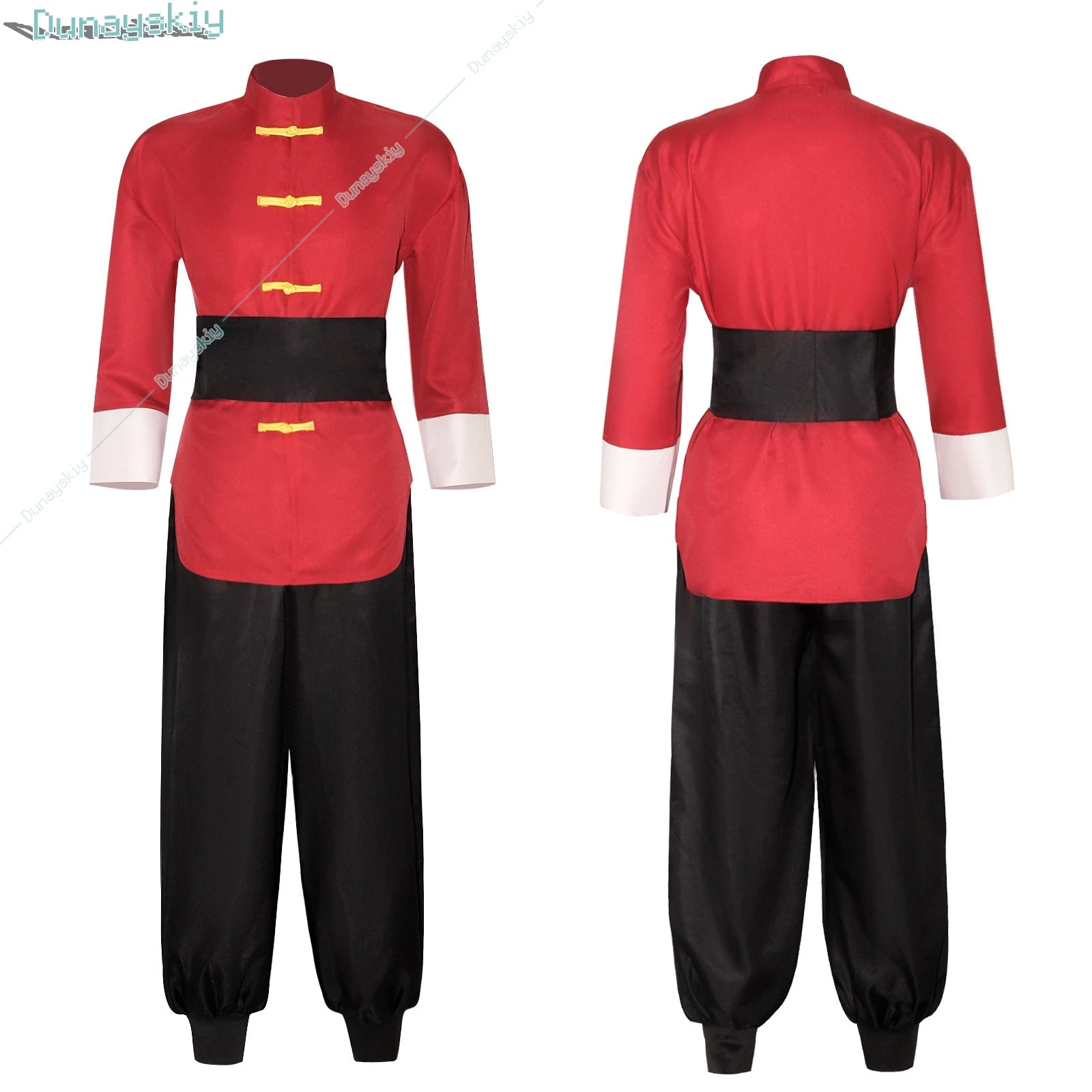 Anime Ranma 1/2 Tendou Akane Cosplay Costume Chinese Style Red Uniform Halloween Carnival Party Suit Men Women Role Play Outfits