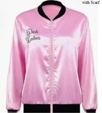 1950s Pink Lady Retro 50s Jacket Halloween Christmas Cosplay Costume Carnival Party Women Fancy Grease 50s Poodle Modern Coat