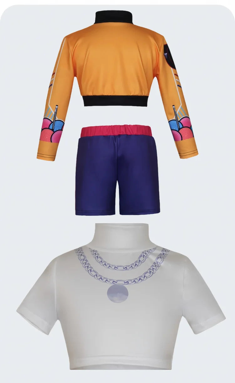 K-POP Demon Hunters Cosplay Costume For Girls Zoey Rumi Mira Kids Halloween Costume  Party Outfit Anime Roleplay Clothing