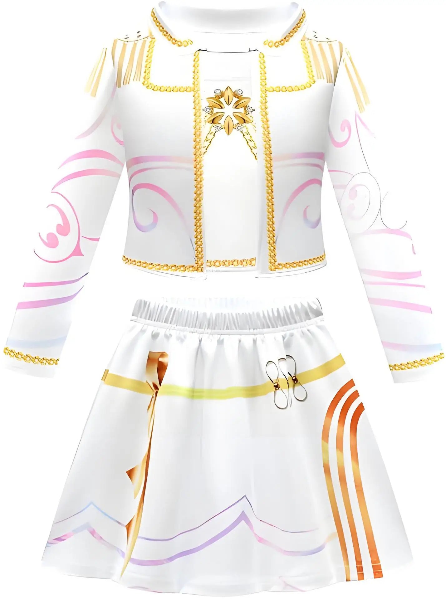 2025 KPop Demon Hunters Cosplay Rumi Zoey Mira Costume Wig Women Black Golden Cool Suit Halloween Party Role Playing Outfit