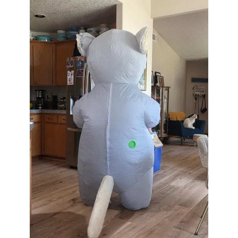 Adult Halloween inflatable costume Dachshund full body inflatable costume suitable for Halloween animal cosplay theme party