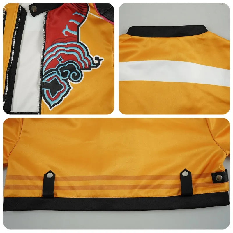 Anime Demon Hunter Cosplay Costume Kpop Rumi Character Coat Jacket for Girls Adult Convention Cos Halloween Group Party Costume