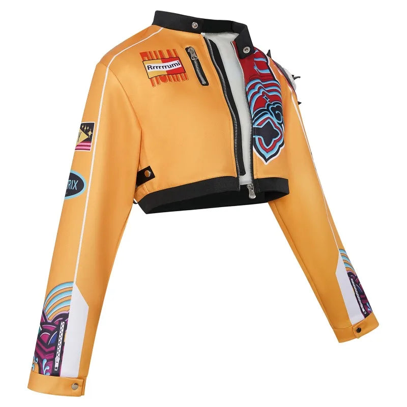 Anime Demon Hunter Cosplay Costume Kpop Rumi Character Coat Jacket for Girls Adult Convention Cos Halloween Group Party Costume