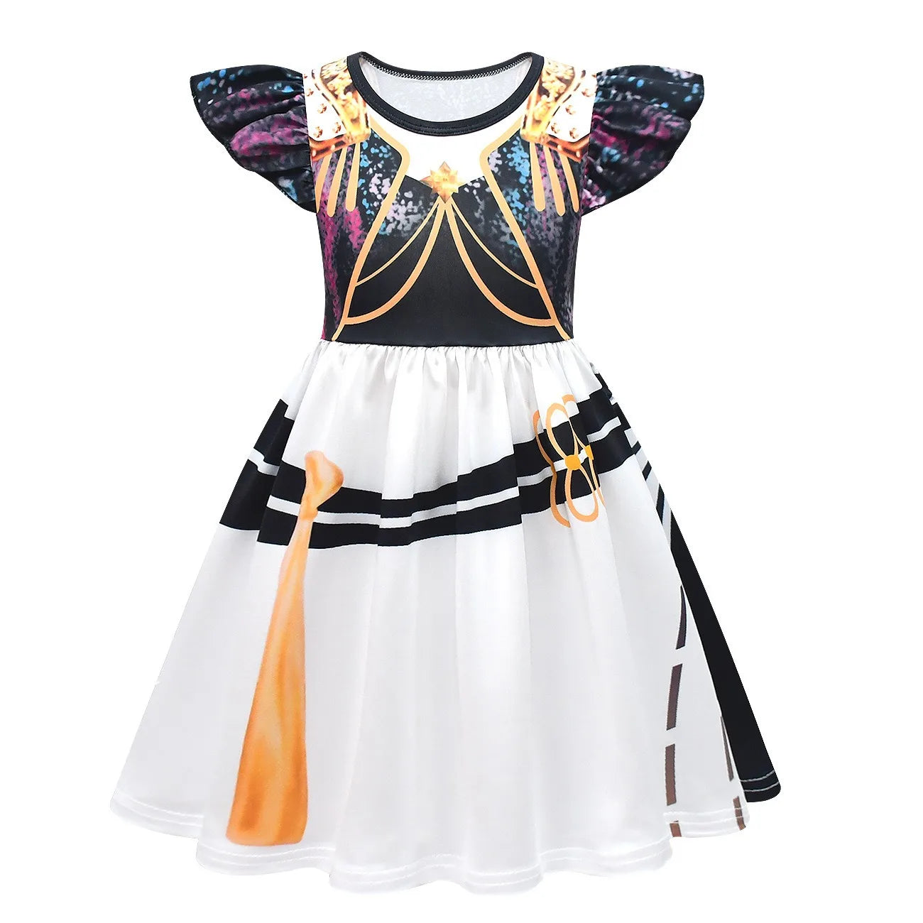 Anime Movie Kpop Rumi Demon Hunter Zoe Dress Up Huntrix Mira Cosplay Flying Sleeve Dress Girls Kids Halloween Party Costume