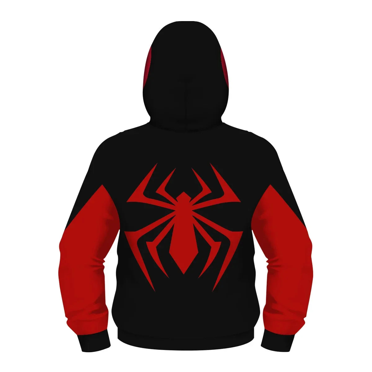 Anime Spiderman /Iron Man Full Zipper Hoodies Cosplay Costume Kids Boys Girls Superhero Cartoon Print Hooded Sweatshirts Outwear