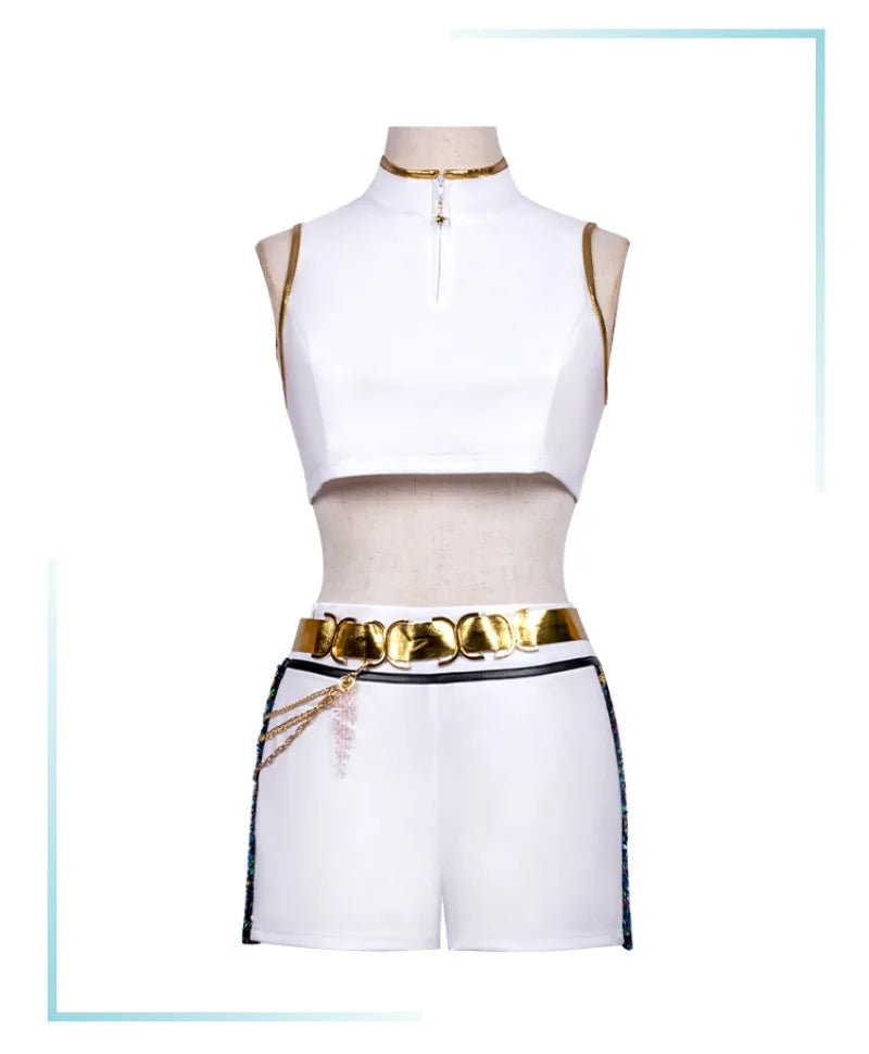 Demon Hunter Cosplay Costume Girls Group Mira Rumi Zoey Kpop Singers Anime Performance Cos Outfits Stage Shows Halloween Party