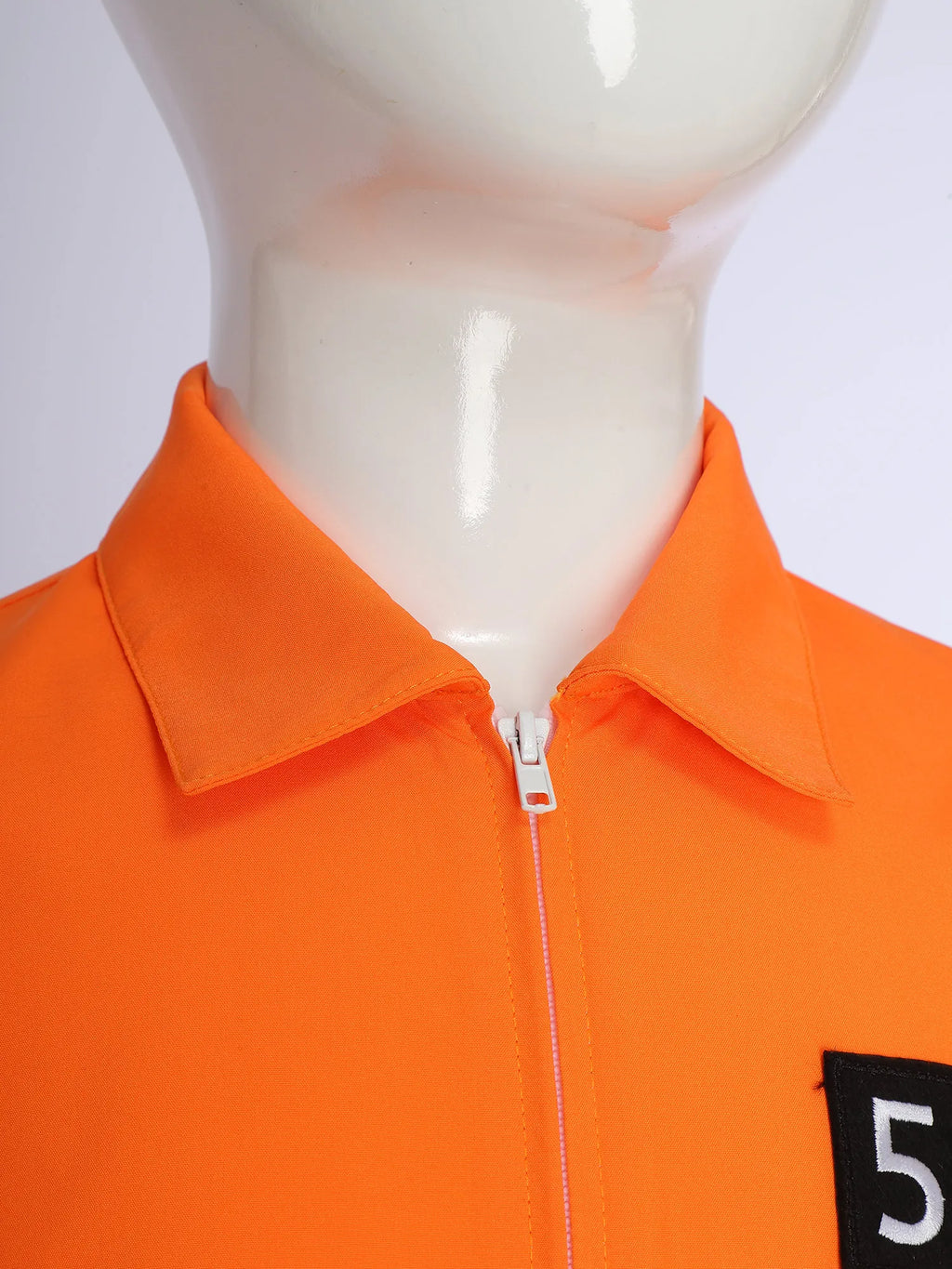 Boys Girls Prisoner Cosplay Costume Halloween Orange Jailbird Inmate Jumpsuit One Piece Full Body Suit Prison Overalls Uniform