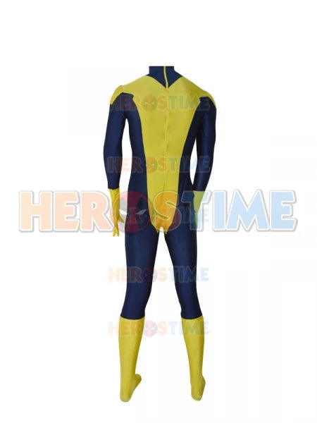 Cyclops Cosplay Costume Navy Blue and Yellow Spandex Zentai Costume Superhero Suit halloween costumes