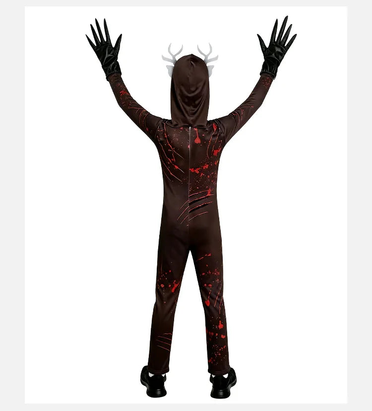 99 Nights In The Forest Deer costume Fnaf Horriable Halloween Costume for Kid Nightmare Reindeer Christmas Gift