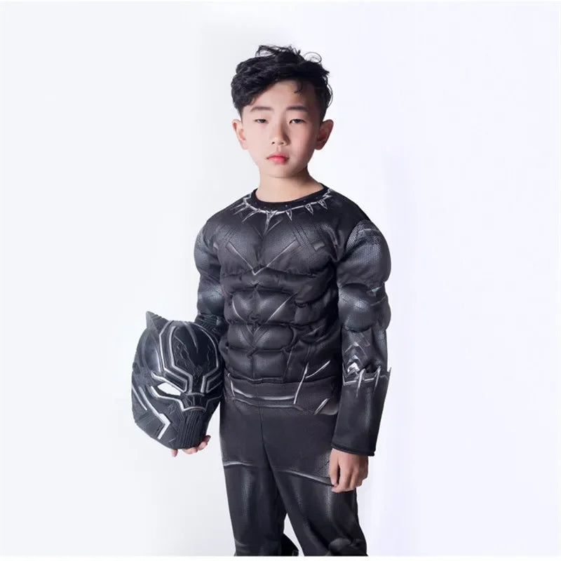2024 new high quality Halloween party Black Panther Civil War Cosplay Costume Cosplay Suit  Superhero Costume for kids