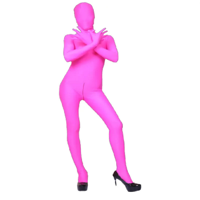 Cosplay Costume Jumpsuit Sexy Adult Woman Disguise Full Body Bodysuit High Elastic Spandex Shapewear Zentai Women Tights Outfits