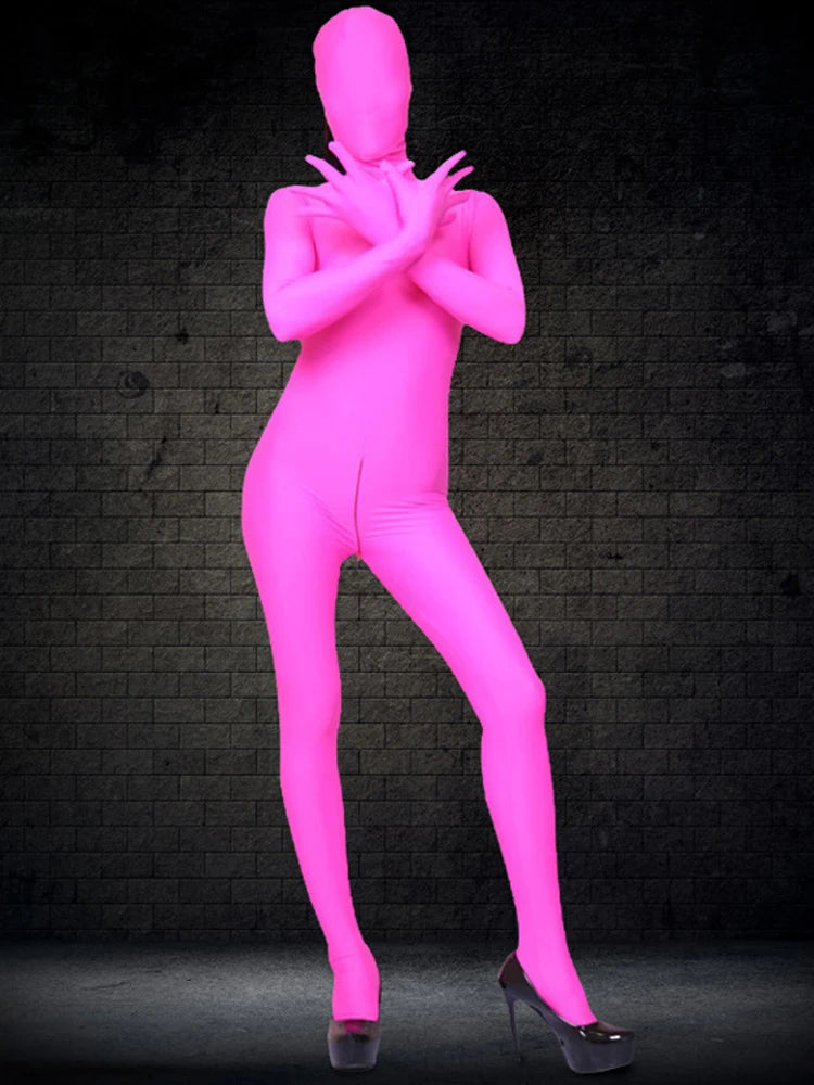 Cosplay Costume Jumpsuit Sexy Adult Woman Disguise Full Body Bodysuit High Elastic Spandex Shapewear Zentai Women Tights Outfits