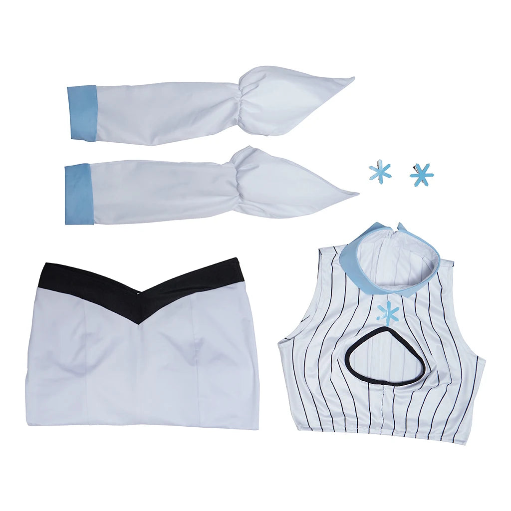 Anime Cos Princess Role Play Hollow Costume Sexy Sleeves White Shirt Suit Comic Exhibition Performance Stage Costume