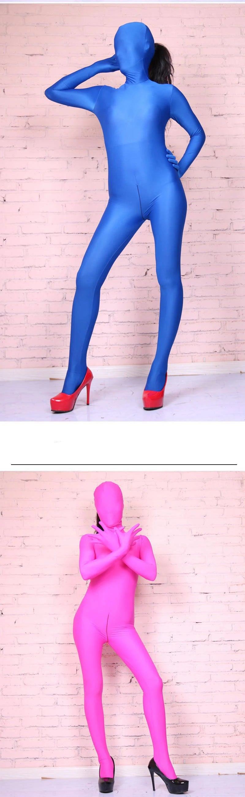 Cosplay Costume Jumpsuit Sexy Adult Woman Disguise Full Body Bodysuit High Elastic Spandex Shapewear Zentai Women Tights Outfits