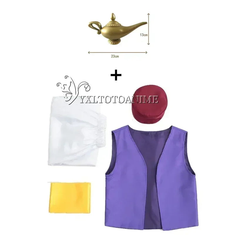 Fantasy Myth Prince Aladdin Costume for Adults - Stage Outfit for Cosplay and Performance Perfect for Aladdin Themed Parties