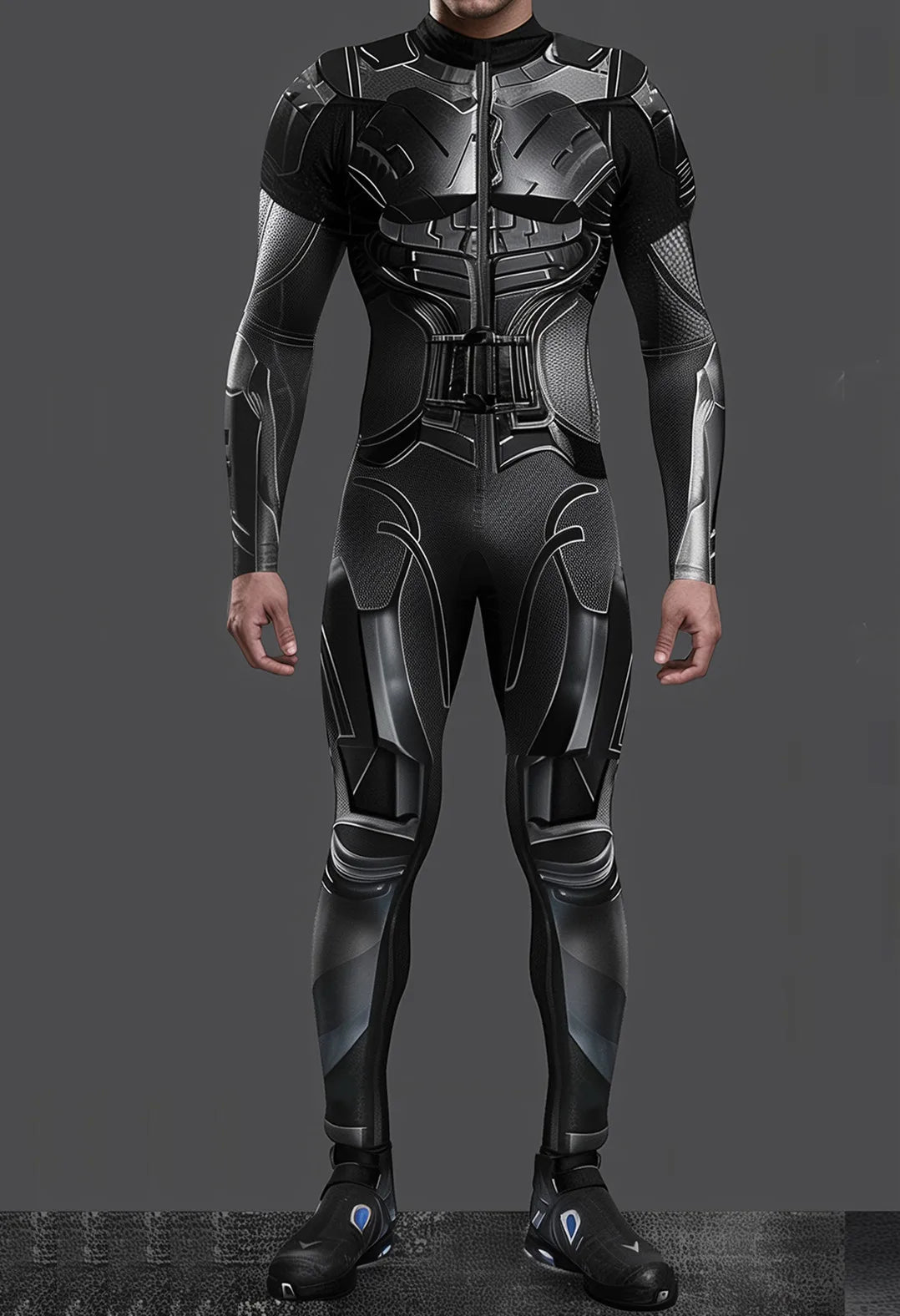 Cyber Mechanical Bodysuit Men's Halloween Punk Cosplay Costume Carnival Party Festival Stage Performance Anime Robot Bodysuit