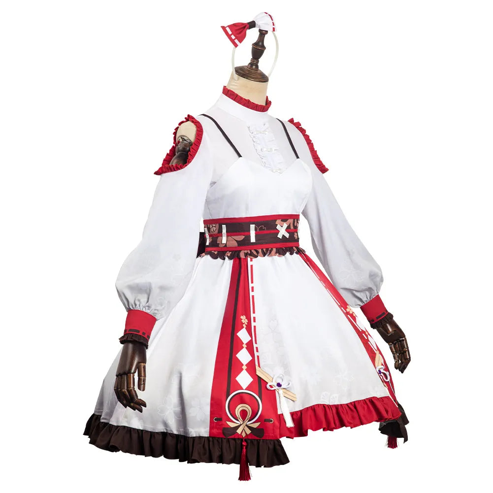 Genshin Impact Yae Miko Lolita Cosplay Costume Lolita  Dress Wig Halloween Carnival Suit For Adult Women Girls