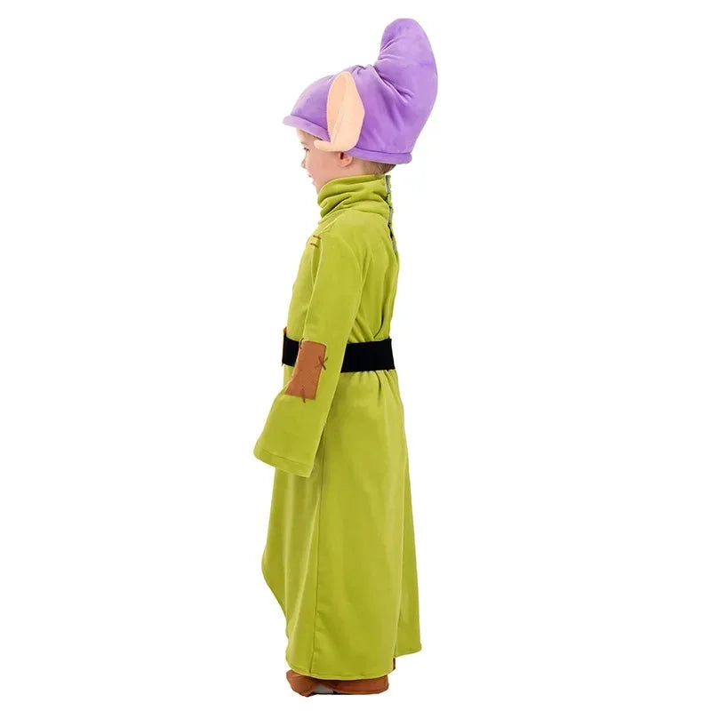 A Halloween Costume Boys Toddler Snow White Friend Cosplay Dopey Costume For Kids