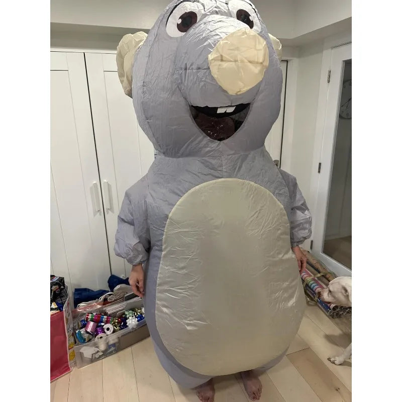 Adult Halloween inflatable costume Dachshund full body inflatable costume suitable for Halloween animal cosplay theme party