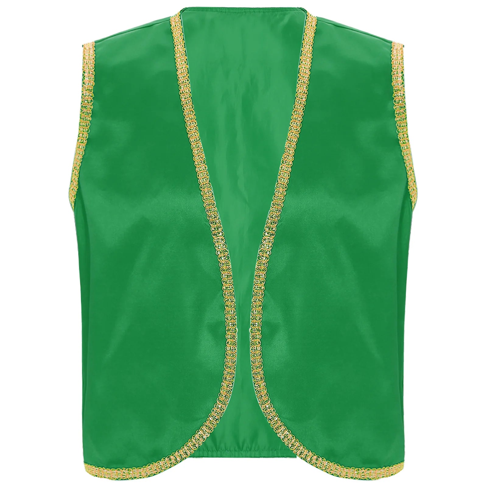 Fantasy Myth Prince Aladin Costume for Adults Sleeveless Waistcoat And Pants Stage Outfit for Halloween Themed Parties Cosplay
