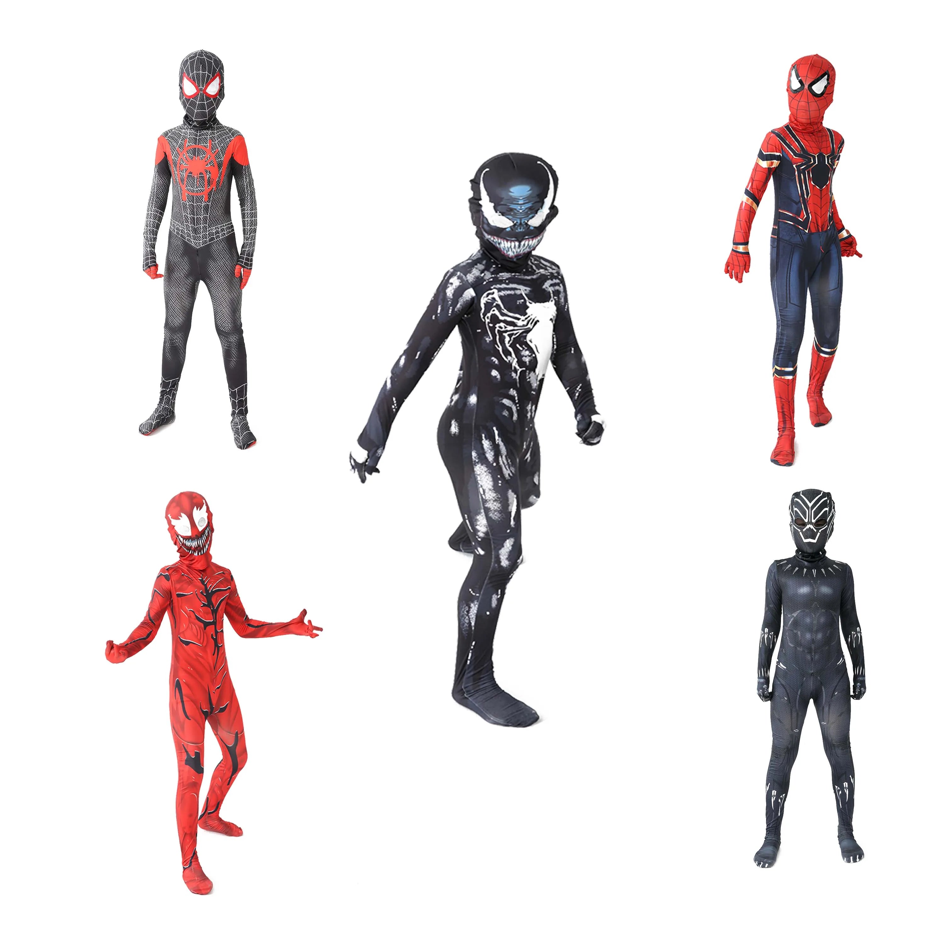 12 Style Classic Cosplay SpiderMan Costumes for Halloween Christmas Carnival Princeton Holiday Birthday Party