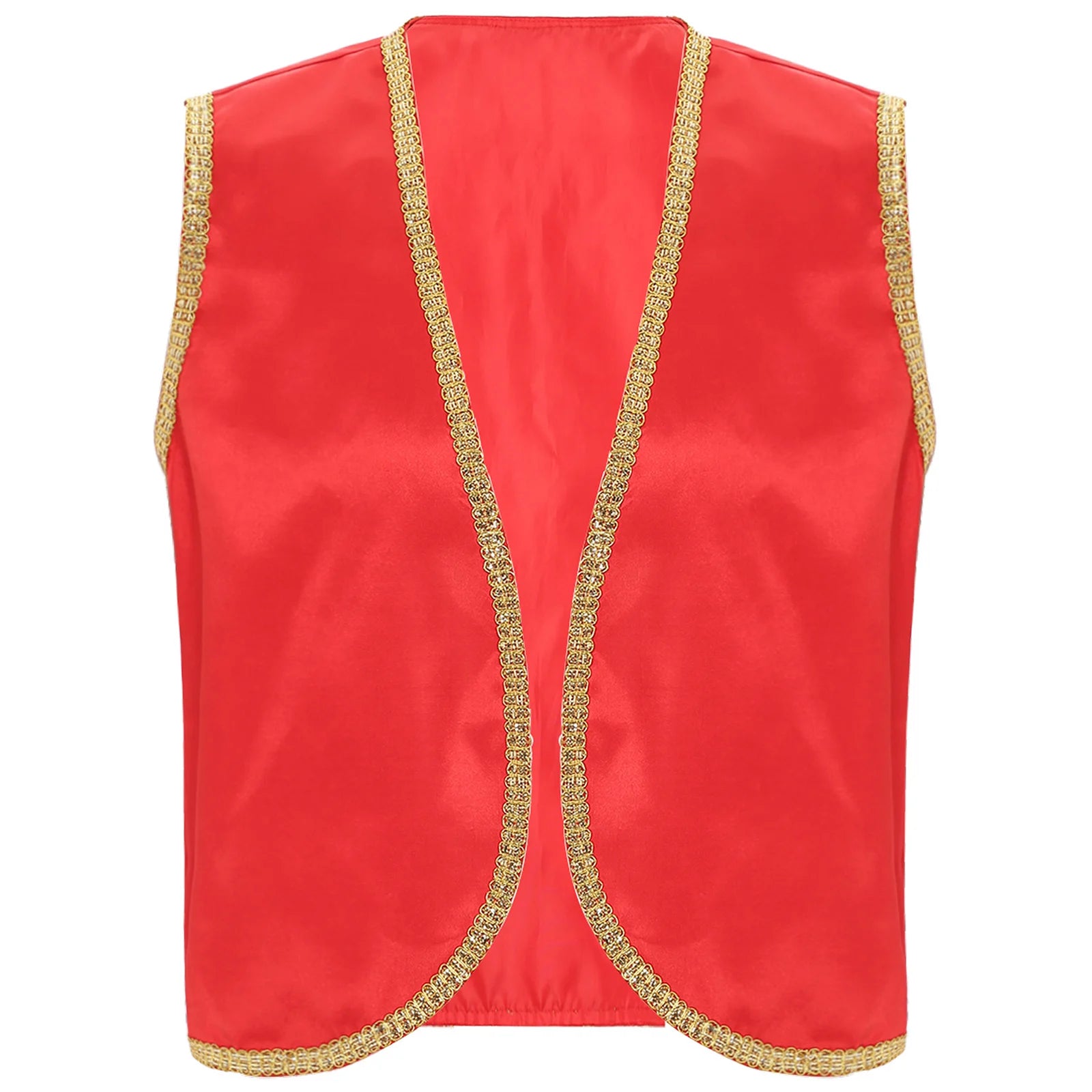 Fantasy Myth Prince Aladin Costume for Adults Sleeveless Waistcoat And Pants Stage Outfit for Halloween Themed Parties Cosplay