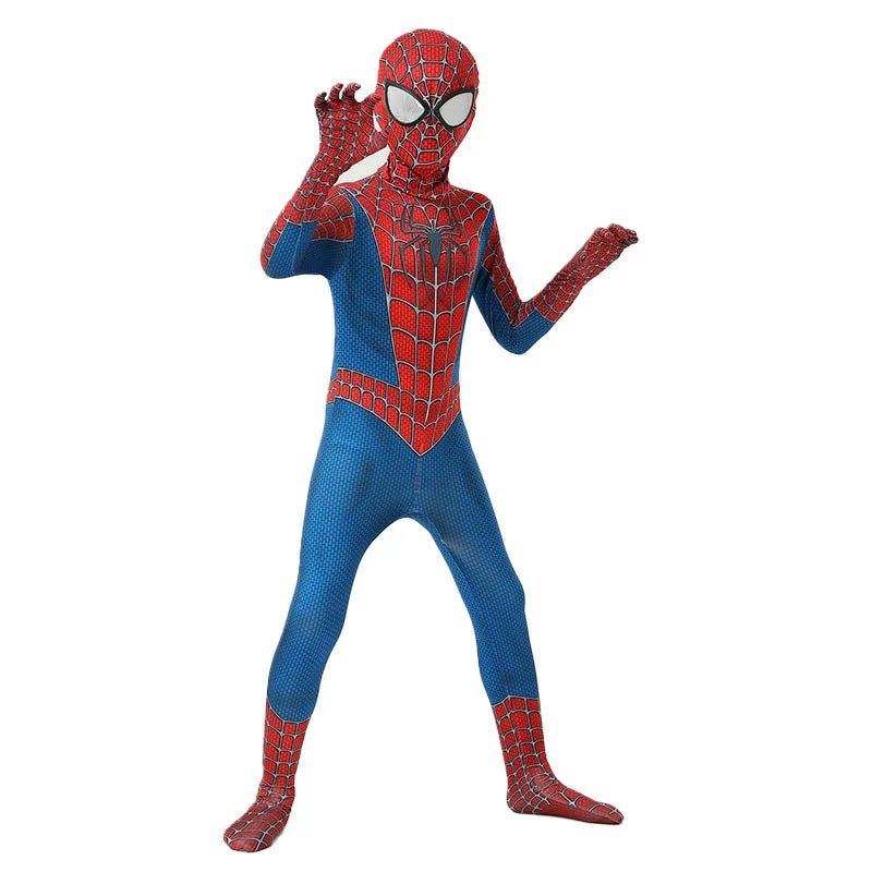35-70in Adult Deadpool Costume Men Kids Cosplay Spider-Man Jumpsuit Black PantherAccessories Superhero Halloween Costume Child