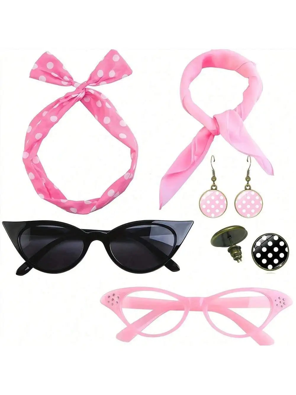 1950s Pink Lady Retro 50s Jacket Halloween Christmas Cosplay Costume Carnival Party Women Fancy Grease 50s Poodle Modern Coat