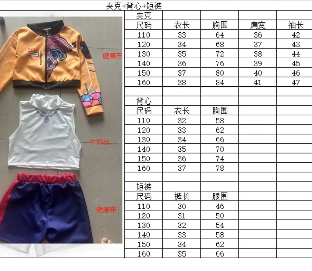 Children's Skirt Sets Kpop Demon Hunters Girls Halloween Christmas Party Rumi Carnival Cosplay Costume Suits Balloon Sword Free