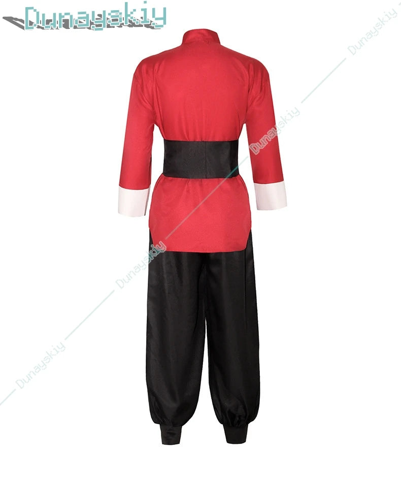 Anime Ranma 1/2 Tendou Akane Cosplay Costume Chinese Style Red Uniform Halloween Carnival Party Suit Men Women Role Play Outfits
