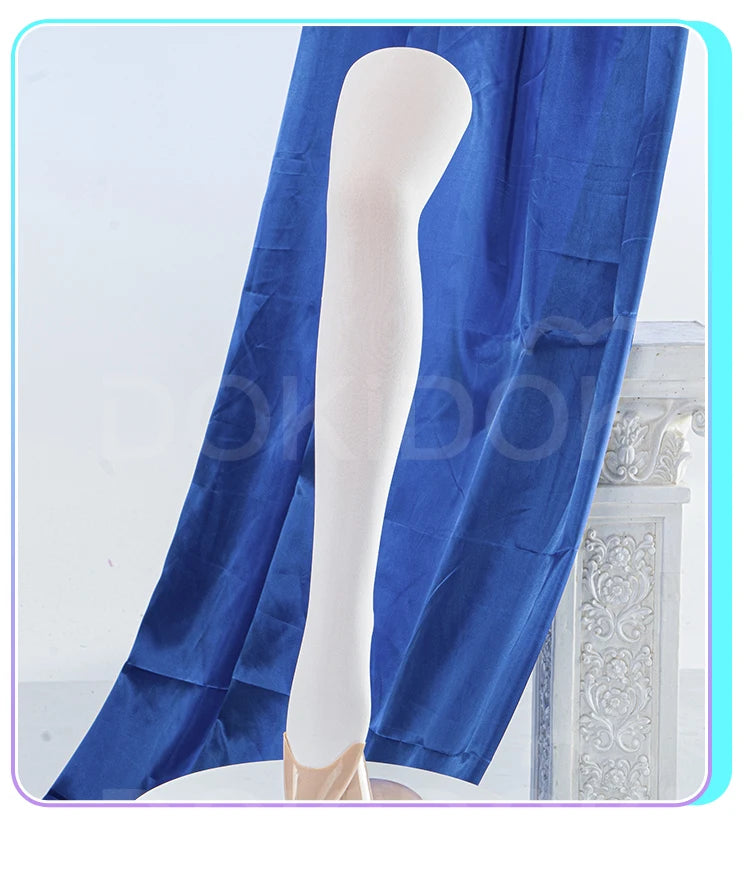 Akiyamaa Mizukii Cosplay Costume Game Cosplay DokiDoki-R Women Cute Blue Lolita Dress Costume Akiyamaa Mizukii Cosplay Christmas
