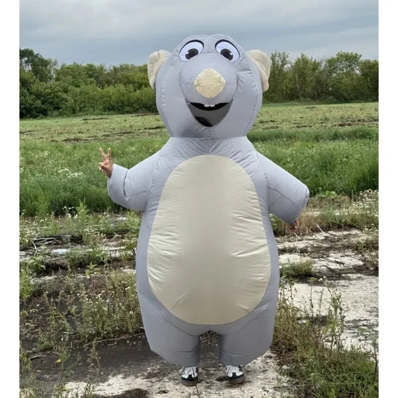 Adult Halloween inflatable costume Dachshund full body inflatable costume suitable for Halloween animal cosplay theme party