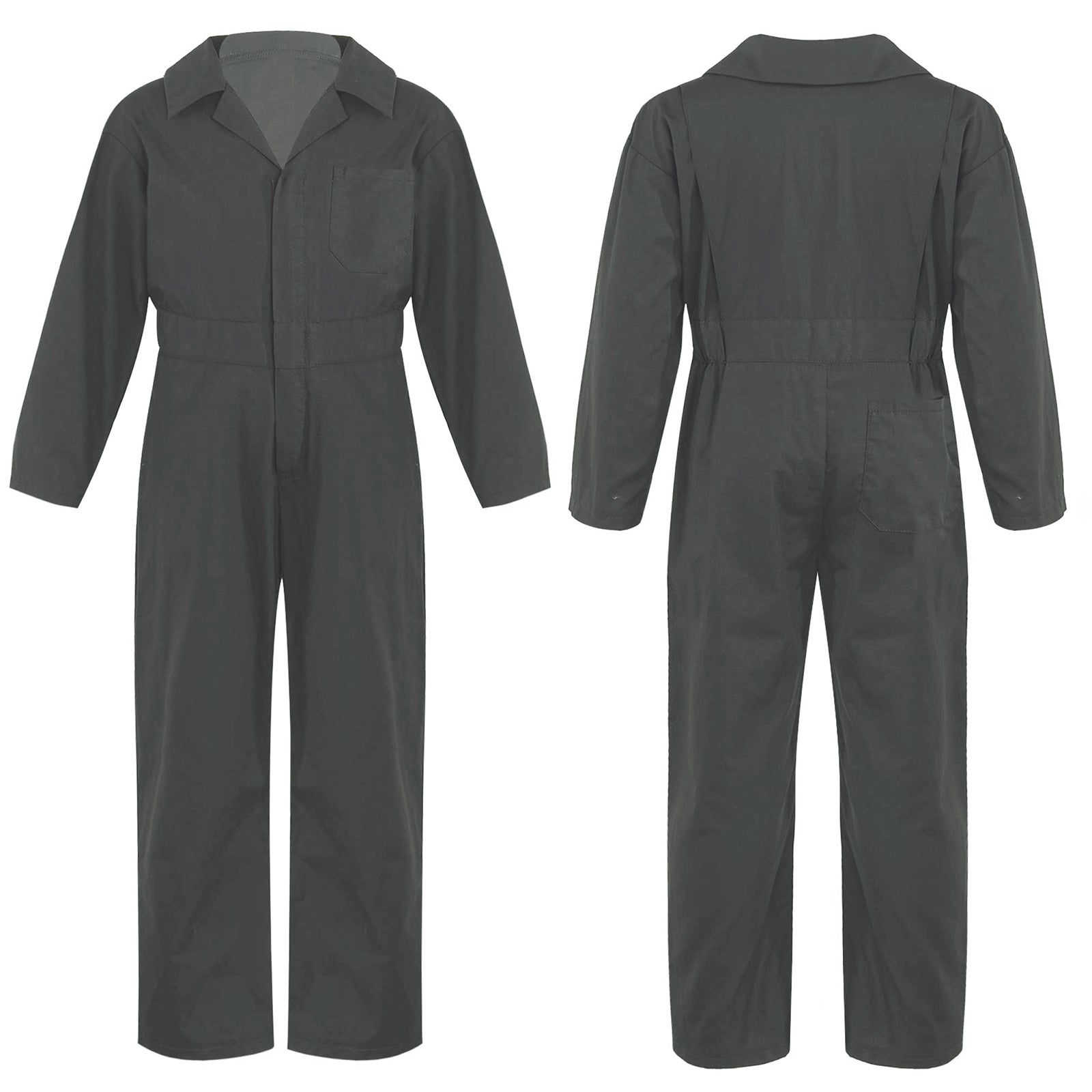Boys Coverall Costume Mechanic Jumpsuit Flightsuit Boiler Suit Long Sleeve Cargo Overalls for Theme Party halloween Cosplay