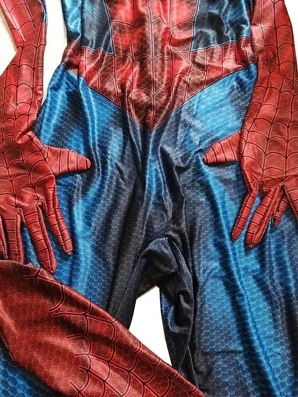 Classic Spiderman Cosplay Costume Adults Kids Zentai Suit Halloween Superhero Bodysuit Man Boys