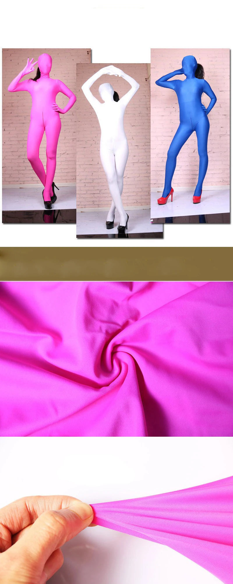 Cosplay Costume Jumpsuit Sexy Adult Woman Disguise Full Body Bodysuit High Elastic Spandex Shapewear Zentai Women Tights Outfits